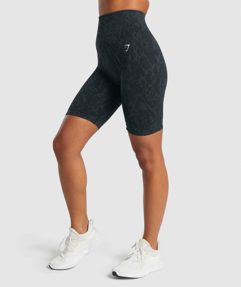 Gymshark Adapt Animal Bezšvové Cyklistické šortky Motýlik-čierne