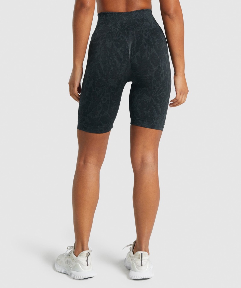 Gymshark Adapt Animal Bezšvové Cyklistické šortky Motýlik-čierne