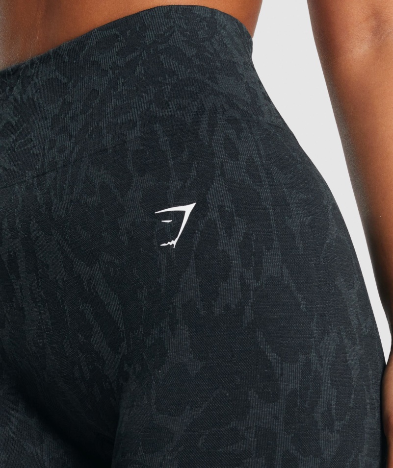 Gymshark Adapt Animal Bezšvové Cyklistické šortky Motýlik-čierne
