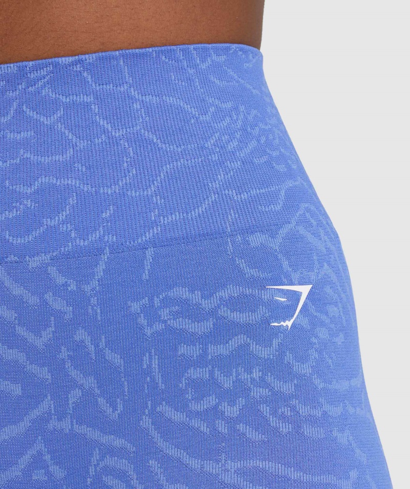 Gymshark Adapt Animal Bezšvové Cyklistické šortky Hybrid-court Modré