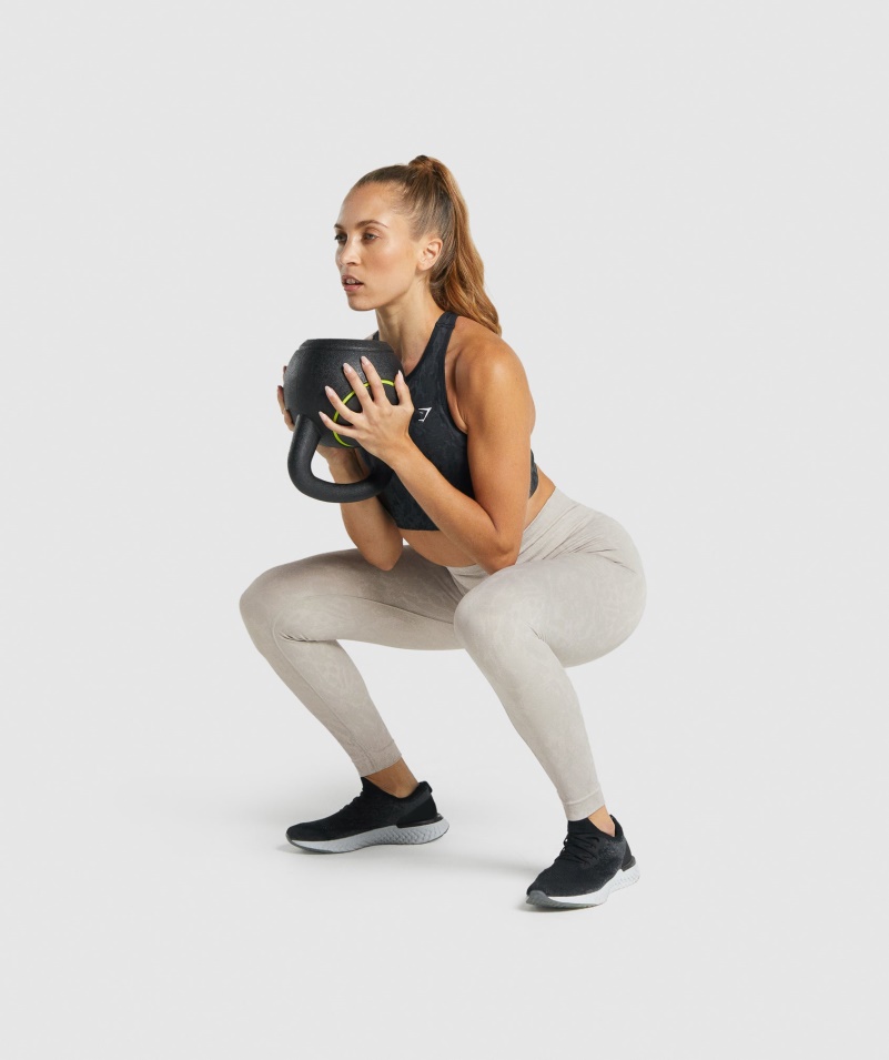 Gymshark Adapt Animal Bezšvové Legíny Motýľovo-sivé