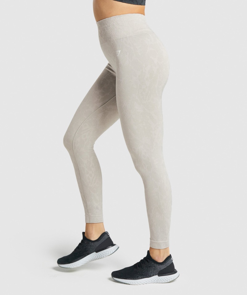 Gymshark Adapt Animal Bezšvové Legíny Motýľovo-sivé