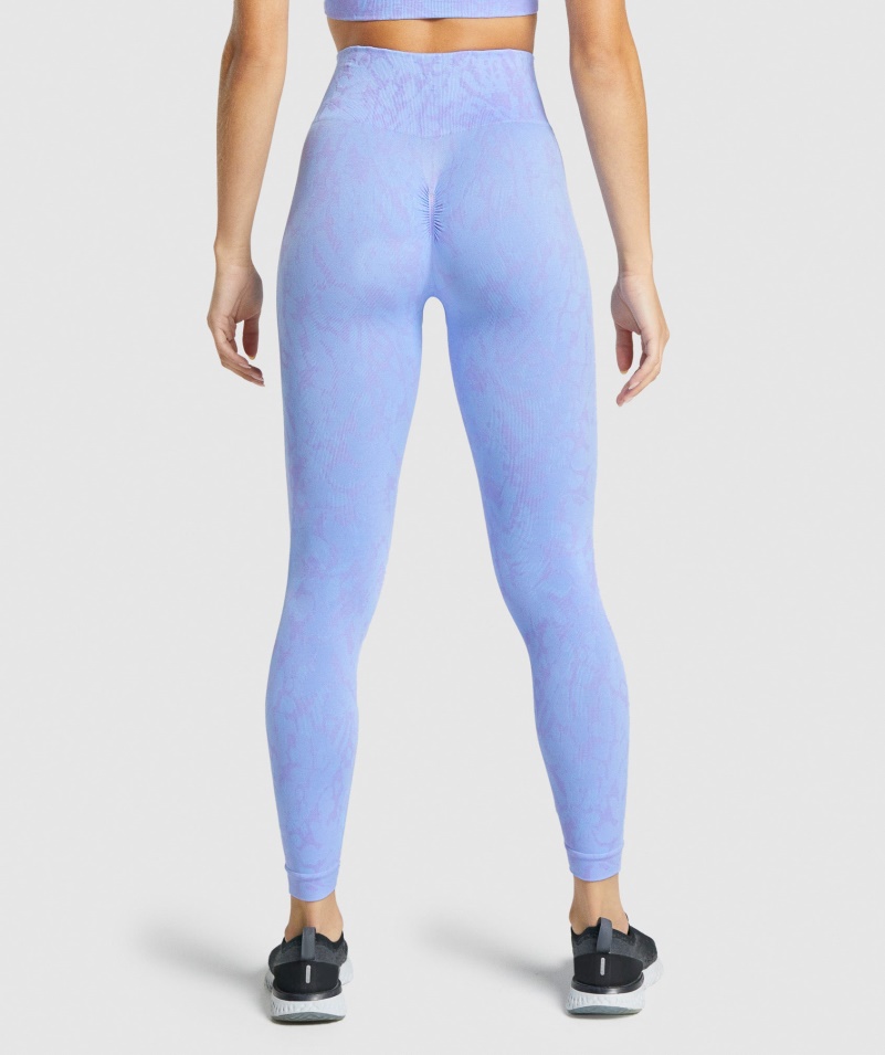 Gymshark Adapt Animal Bezšvové Legíny Motýľ-svetlomodré