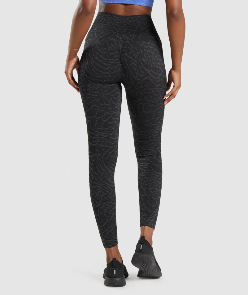Gymshark Adapt Animal Bezšvové Legíny Hybrid-čierne