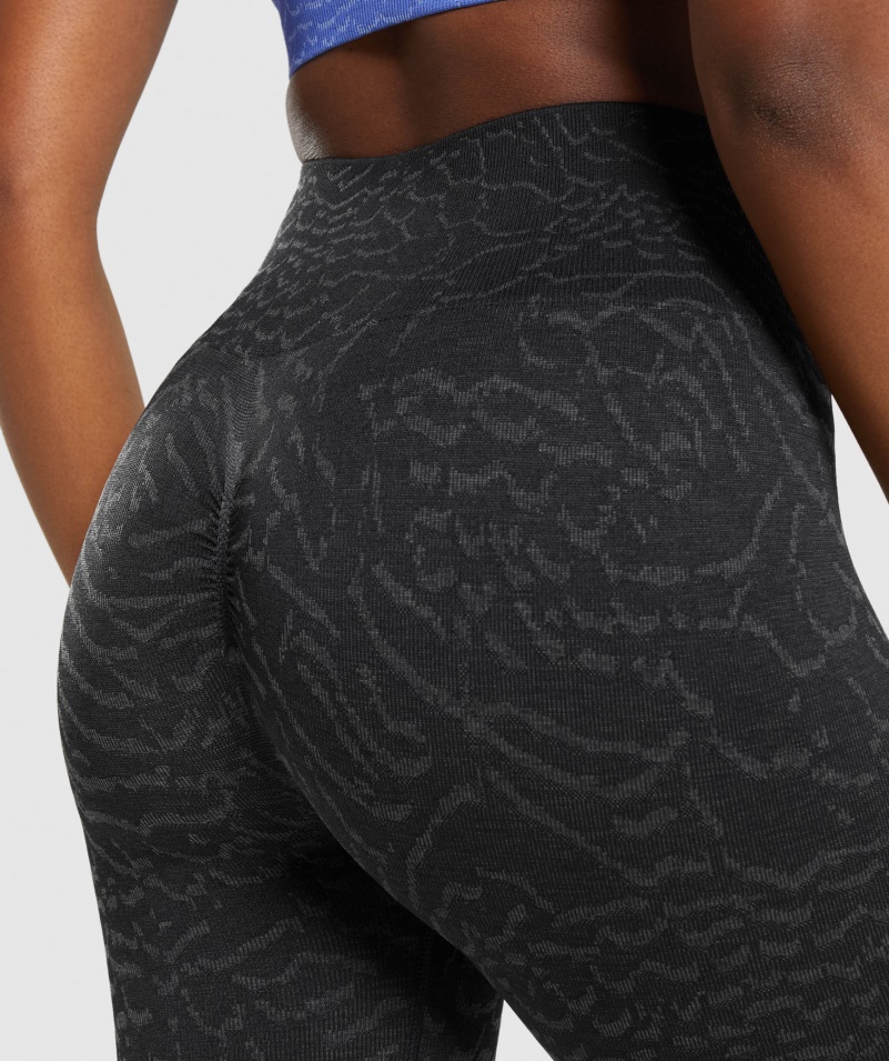 Gymshark Adapt Animal Bezšvové Legíny Hybrid-čierne
