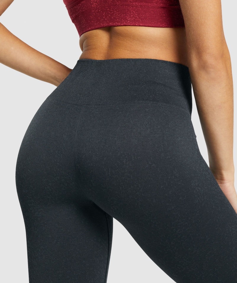 Gymshark Adapt Fleck Bezšvové Legíny Minerálne-čierne