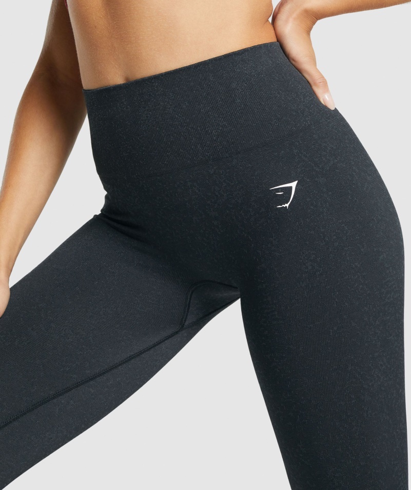 Gymshark Adapt Fleck Bezšvové Legíny Minerálne-čierne