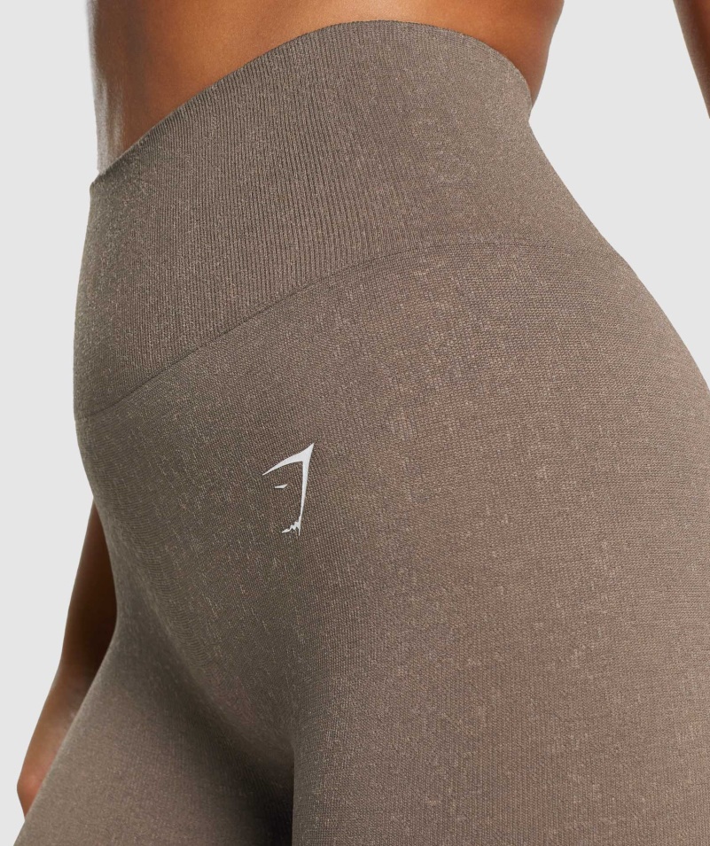 Gymshark Adapt Fleck Bezšvové Legíny Minerálne Hnedé