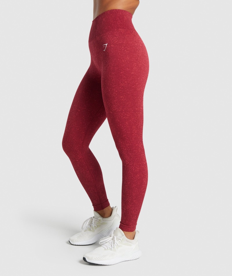 Gymshark Adapt Fleck Bezšvové Legíny Minerálno-bordové