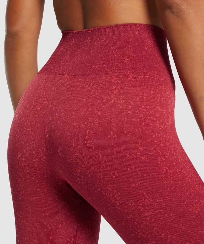 Gymshark Adapt Fleck Bezšvové Legíny Minerálno-bordové