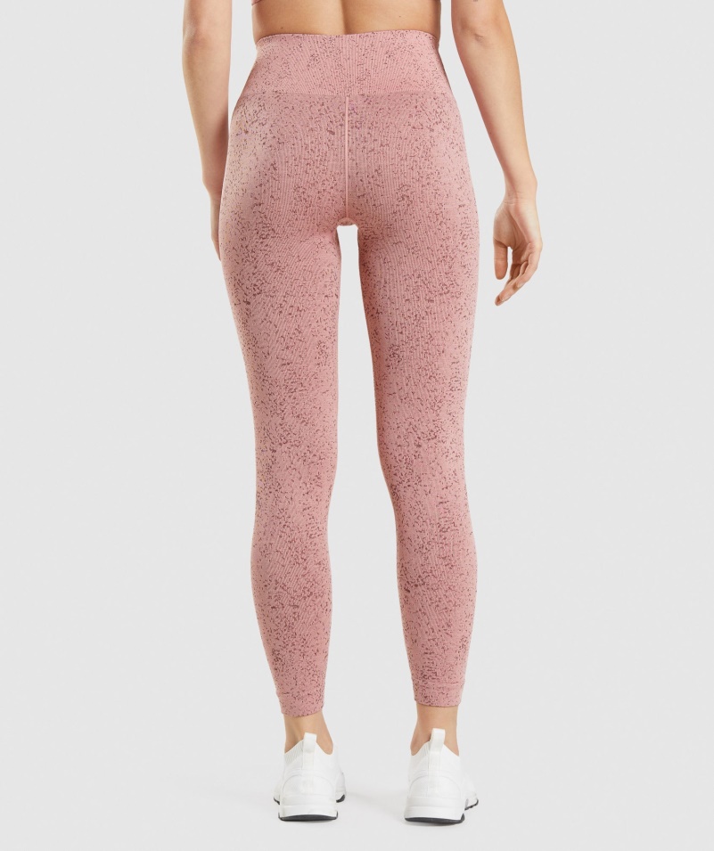 Gymshark Adapt Fleck Bezšvové Legíny Minerál-paige Ružové