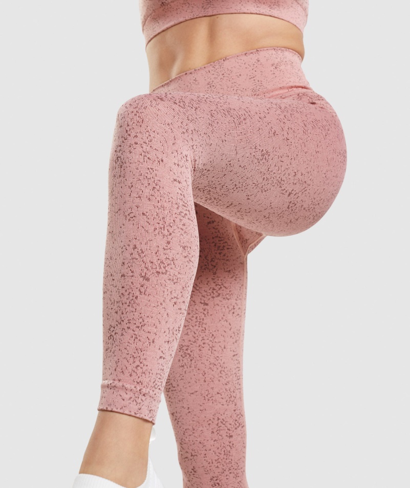 Gymshark Adapt Fleck Bezšvové Legíny Minerál-paige Ružové