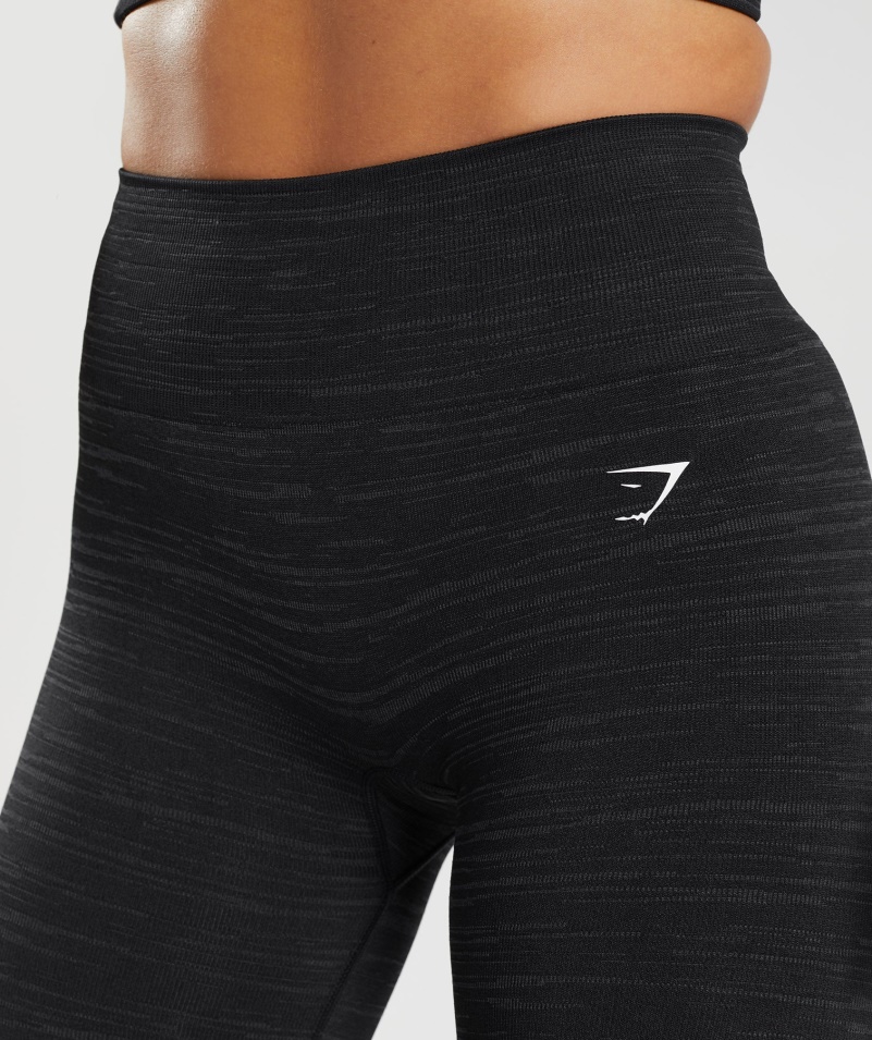 Gymshark Adapt Marl Bezšvové Legíny Vlt-black-smokey Grey