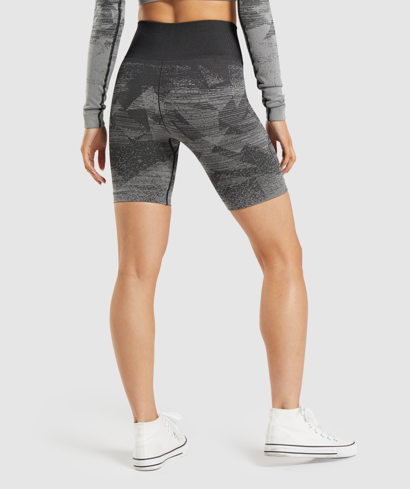 Gymshark Adapt Ombre Bezšvové šortky Trojuholník-čierne