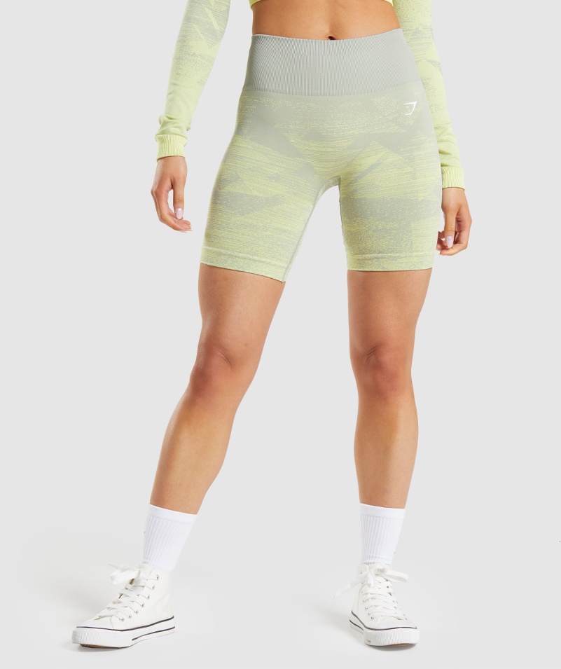 Gymshark Adapt Ombre Bezšvové šortky Trojuholník-taupe Sivá