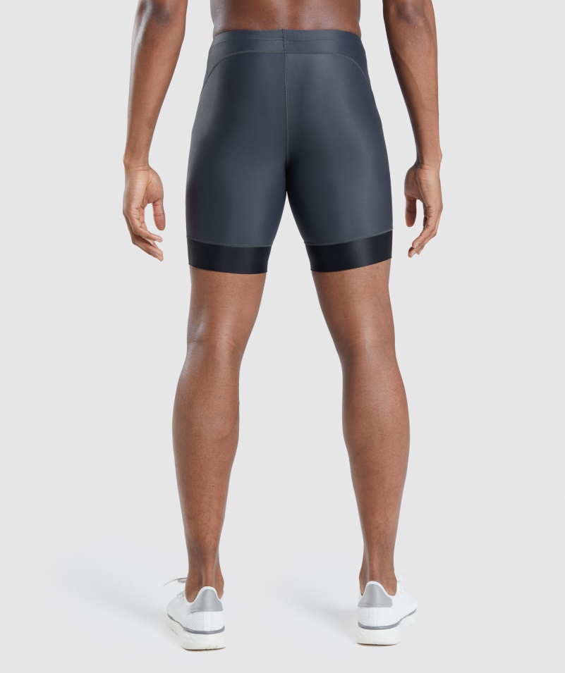 Gymshark Apex Multi šortky Onyx šedo-čierne