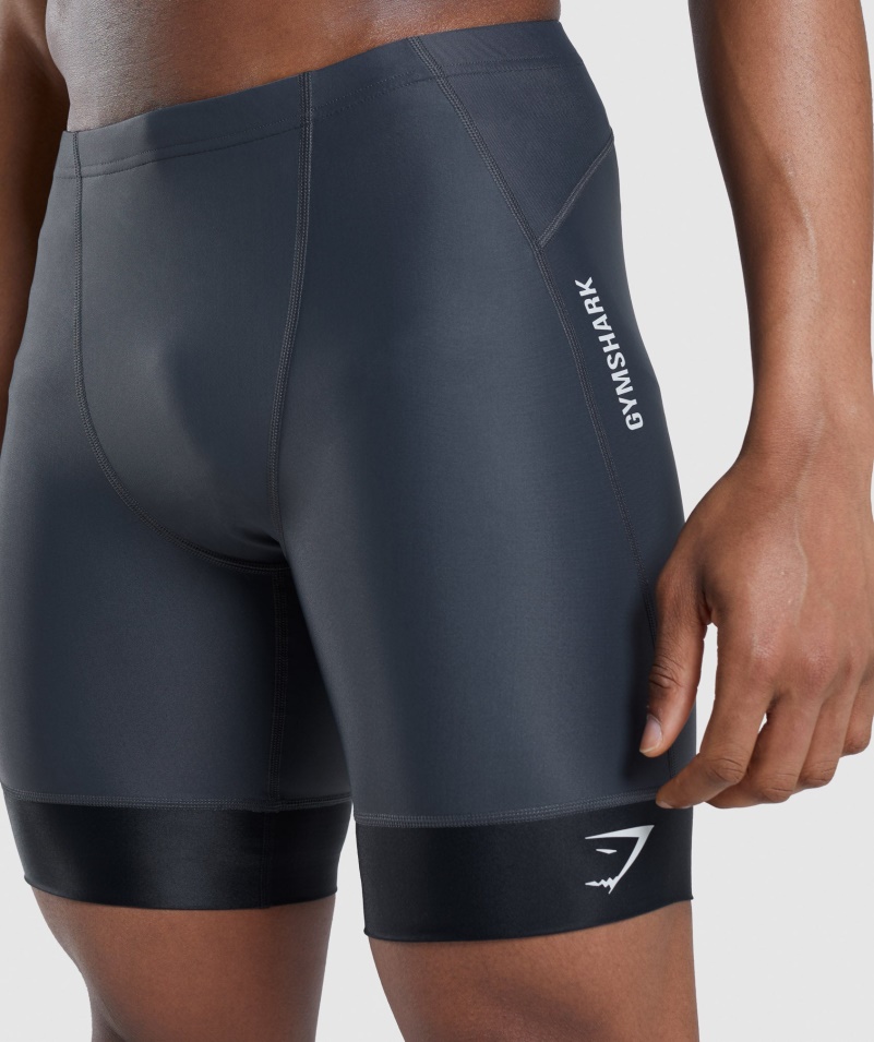 Gymshark Apex Multi šortky Onyx šedo-čierne