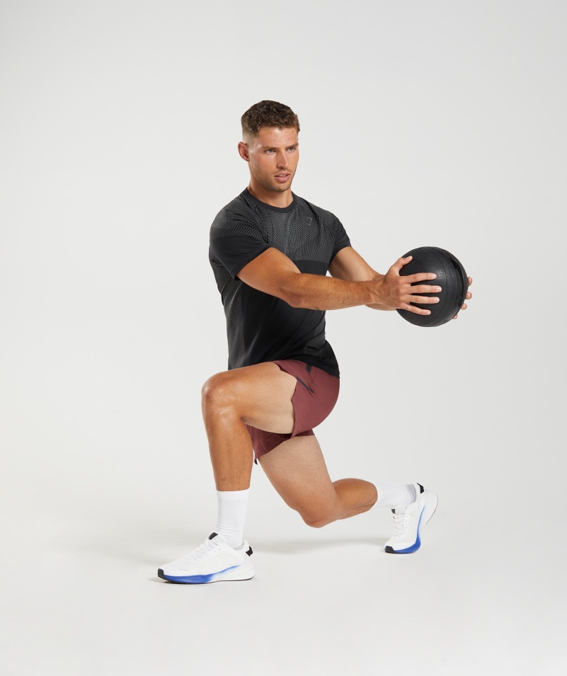 Gymshark Apex Bezšvové Tričko čierno-silueta šedá