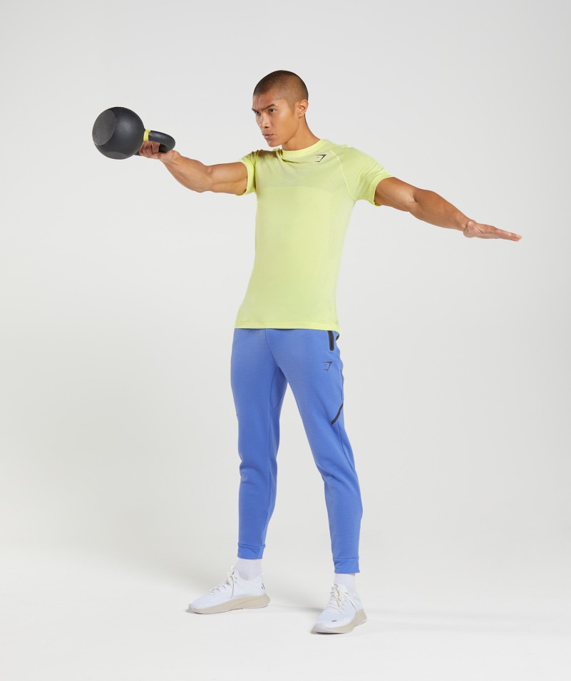 Gymshark Apex Bezšvové Tričko Svetluška Zeleno-biele