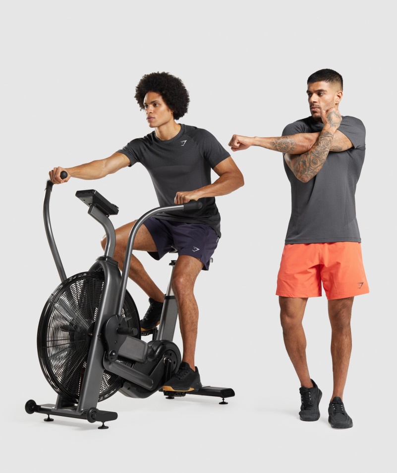 Gymshark Apex Bezšvové Tričko ónyx šedo-čierne