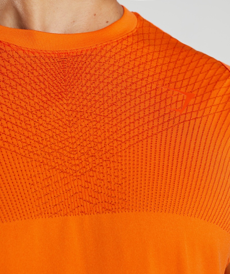 Gymshark Apex Bezšvové Tank Pikantná Oranžovo-papriková červená