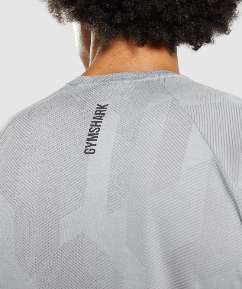 Gymshark Apex Tričko Smokey Sivo-svetlosivé