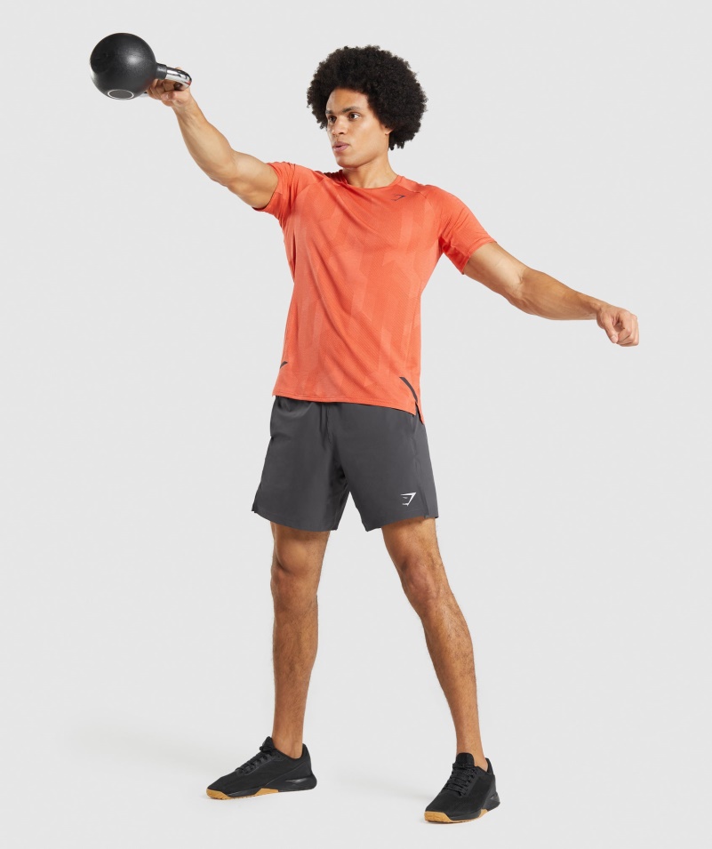 Gymshark Apex Tričko Spicy Orange-papaya Orange