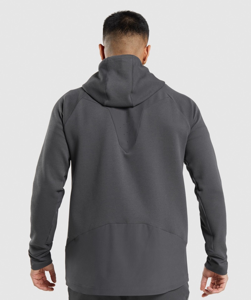 Gymshark Apex Technická Bunda ónyx šedá