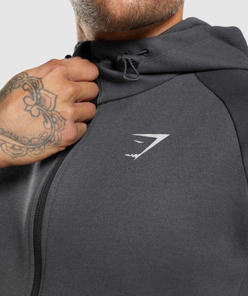 Gymshark Apex Technická Bunda ónyx šedá