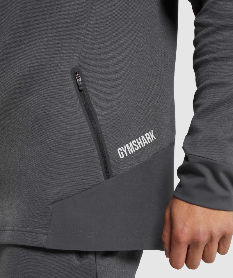 Gymshark Apex Technická Bunda ónyx šedá