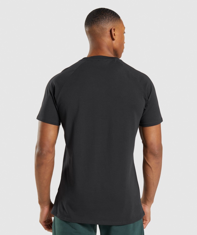 Gymshark Apollo Camo Tričko čierne