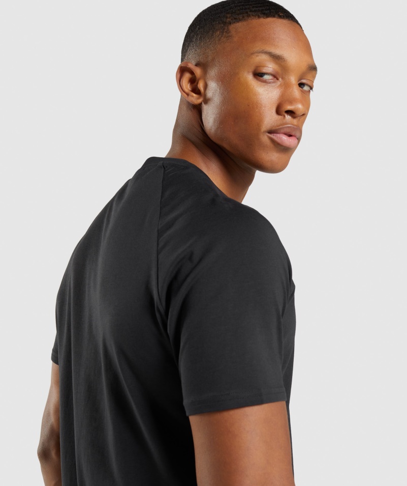 Gymshark Apollo Camo Tričko čierne