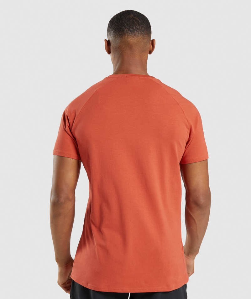 Gymshark Apollo Camo Tričko Sako červené