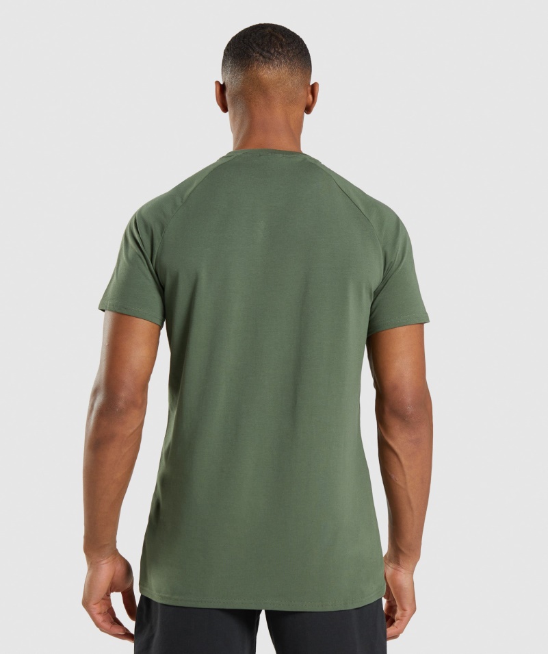 Gymshark Apollo Camo Tričko Camo Zelené