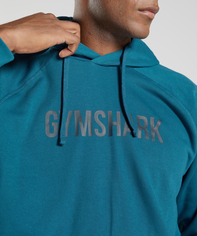 Mikina S Kapucňou Gymshark Apollo Atlantic Blue