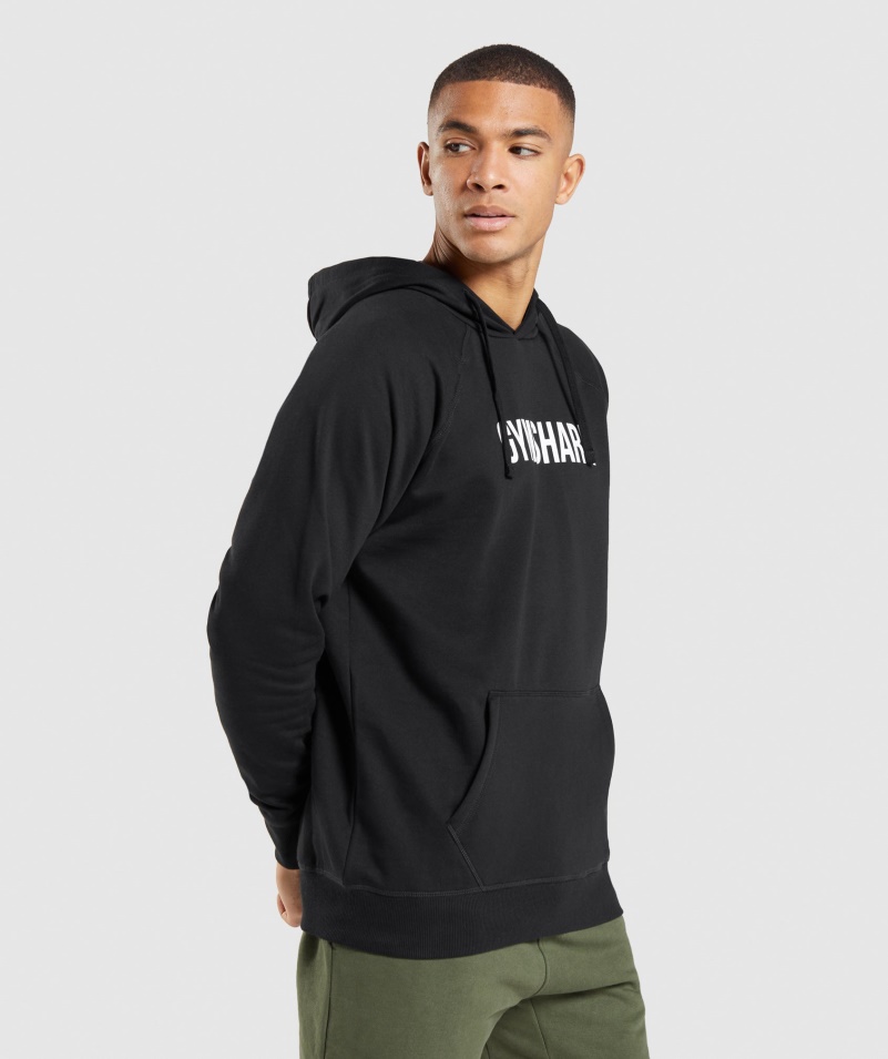 Mikina S Kapucňou Gymshark Apollo čierna