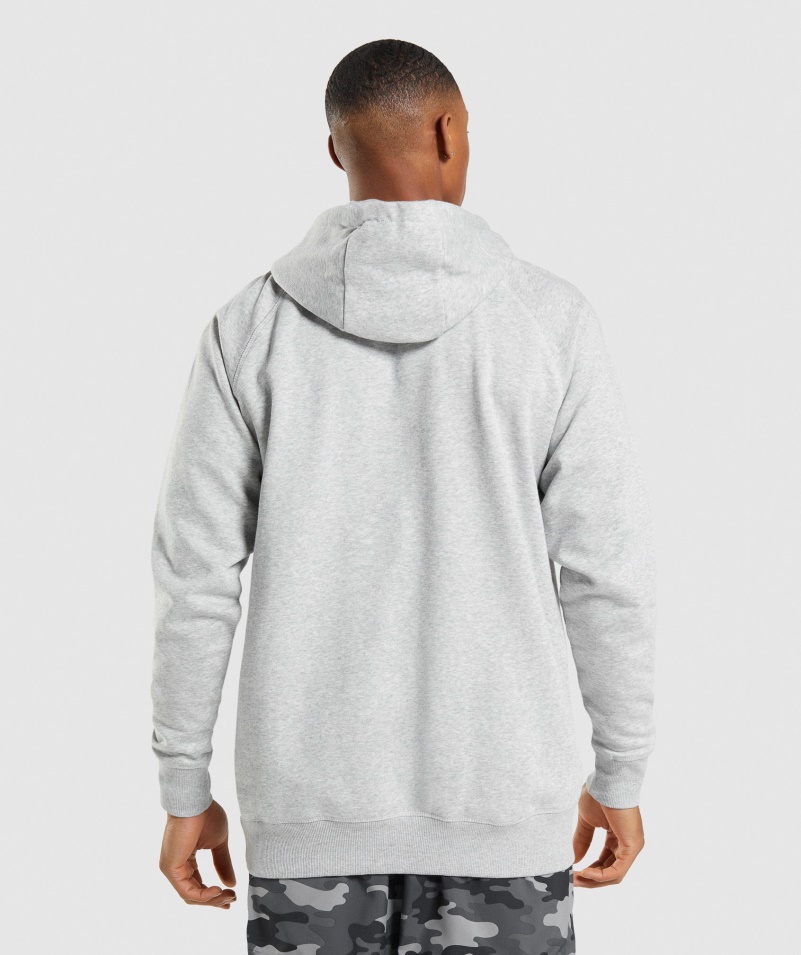 Gymshark Apollo Mikina S Kapucňou Svetlo šedá Jadrová Marl