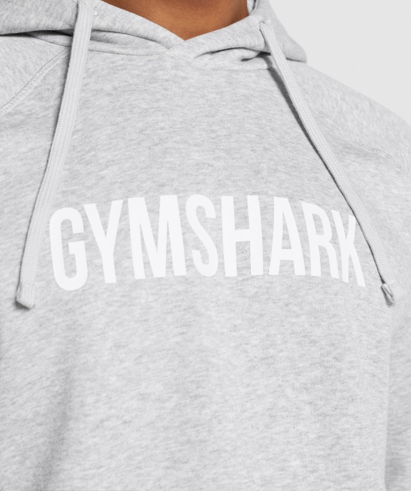 Gymshark Apollo Mikina S Kapucňou Svetlo šedá Jadrová Marl