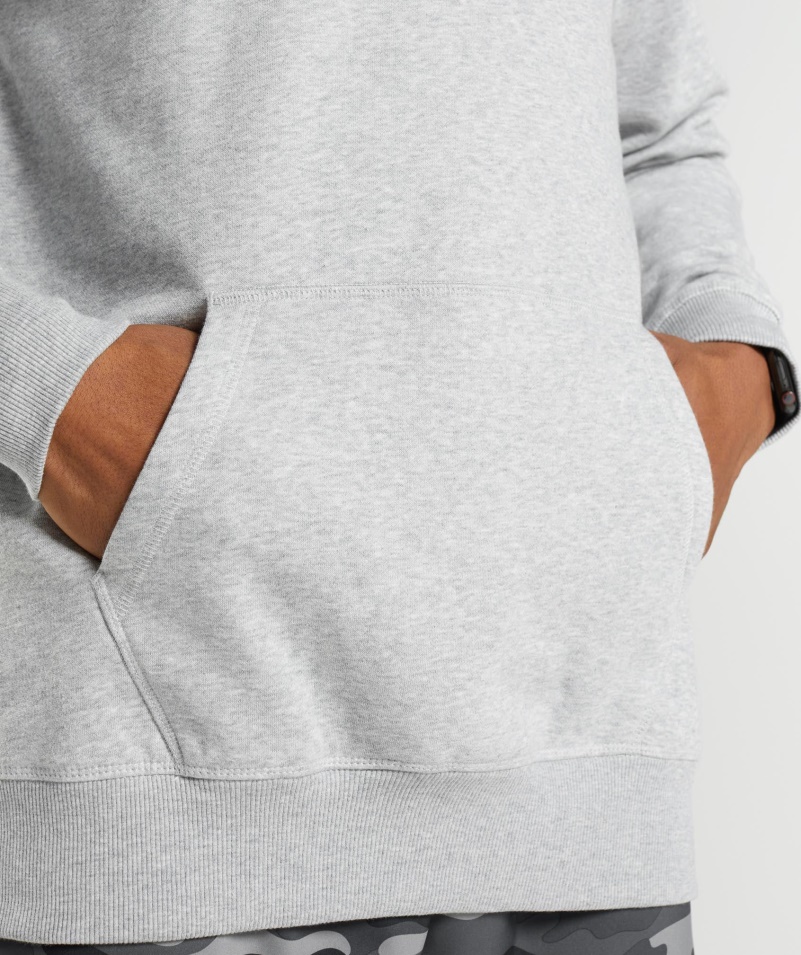 Gymshark Apollo Mikina S Kapucňou Svetlo šedá Jadrová Marl