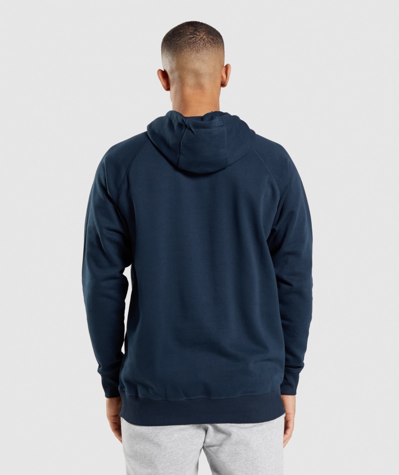 Gymshark Apollo Mikina S Kapucňou Námornícka