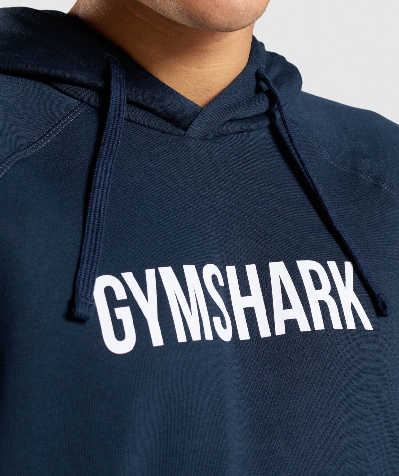 Gymshark Apollo Mikina S Kapucňou Námornícka