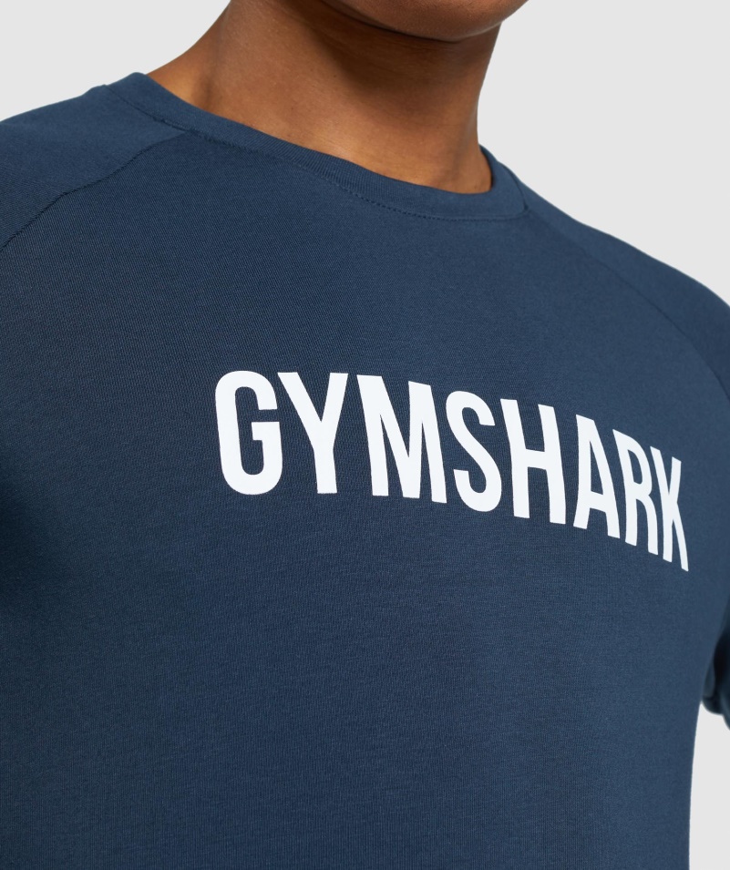 Gymshark Apollo Tričko S Dlhým Rukávom V Námorníckej Farbe