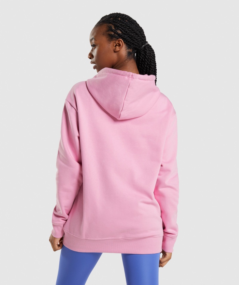 Gymshark Apollo Oversized Mikina Sorbet Ružová