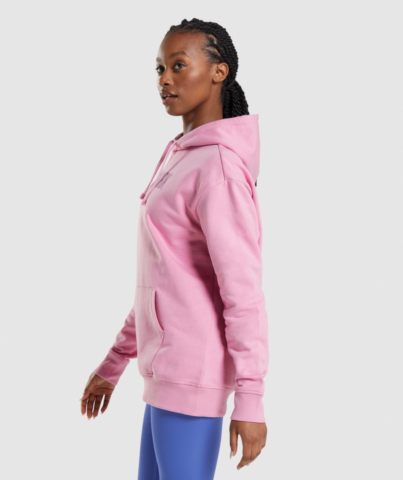 Gymshark Apollo Oversized Mikina Sorbet Ružová
