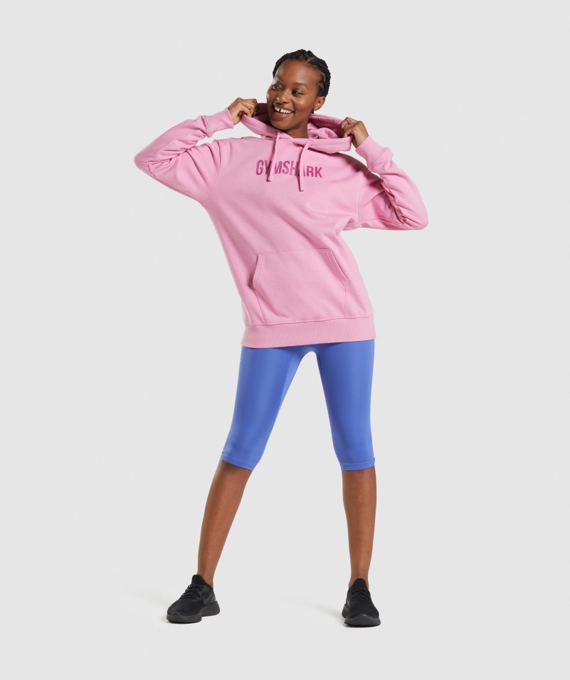Gymshark Apollo Oversized Mikina Sorbet Ružová