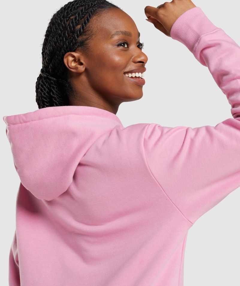 Gymshark Apollo Oversized Mikina Sorbet Ružová