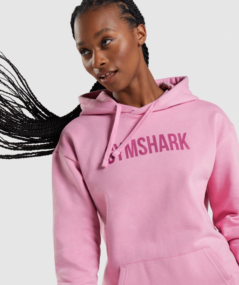Gymshark Apollo Oversized Mikina Sorbet Ružová
