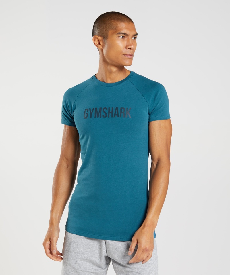Tričko Gymshark Apollo Atlantic Blue