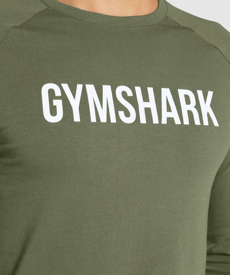 Gymshark Apollo Tričko Jadro Olivové