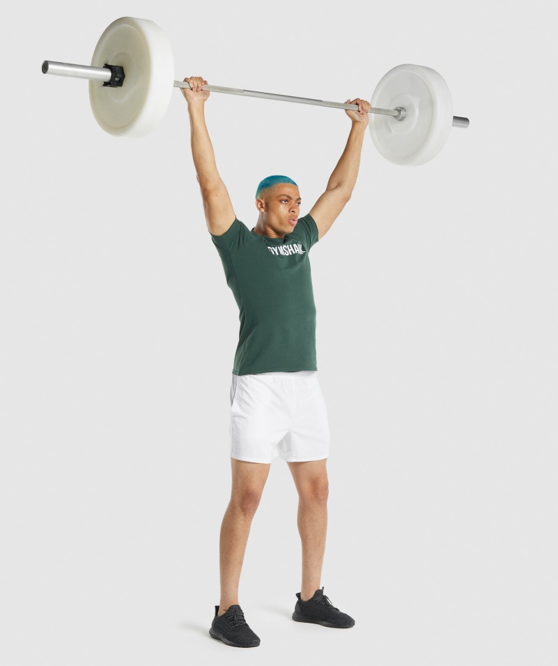Tričko Gymshark Apollo Tmavo Zelené